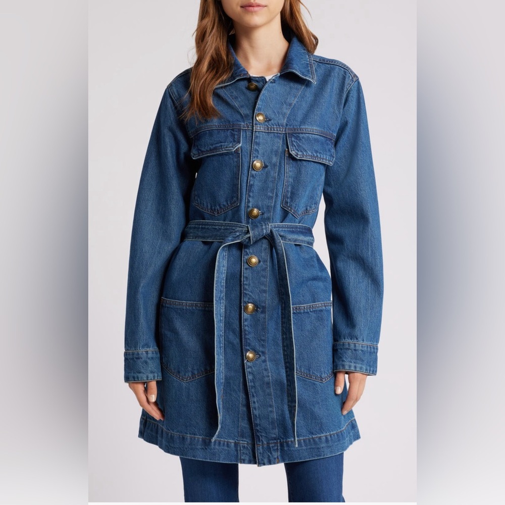 Frame ‘70’s Belted Denim Jacket NWT